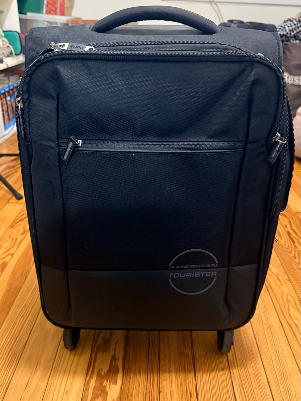 American Tourister Black Softside Carry-On Spinner